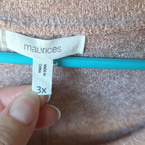 Maurices Blush Lace Accent Sweatshirt - Picture 4 of 4